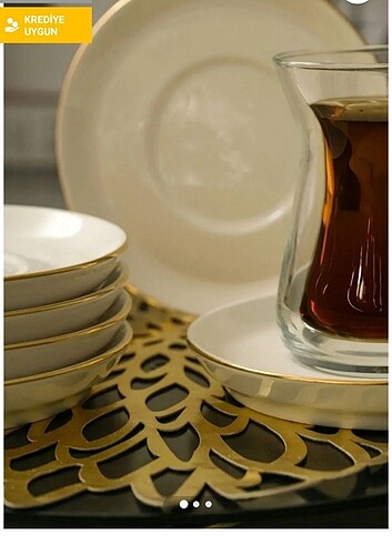 Sıfır 6 lı çay tabağı