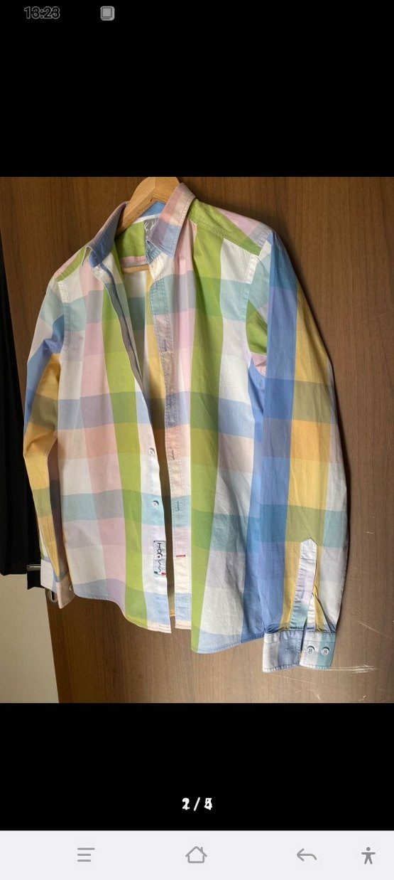 Pastel Renkli Uzun Kollu Erkek Gömlek - Görsel 3