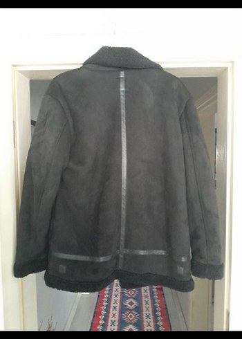 Siyah Süet Fermuarlı erkek Ceket - Görsel 3