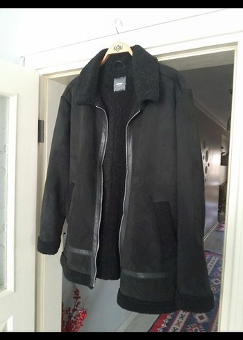 Siyah Süet Fermuarlı erkek Ceket - Görsel 4