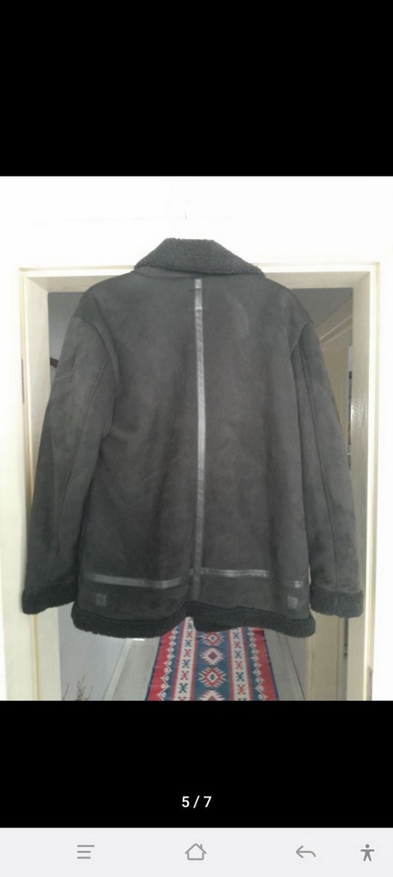 Siyah Süet Fermuarlı erkek Ceket - Görsel 3