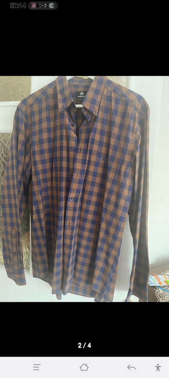 Karaca Erkek Slim Fit Kareli Gömlek - Görsel 2