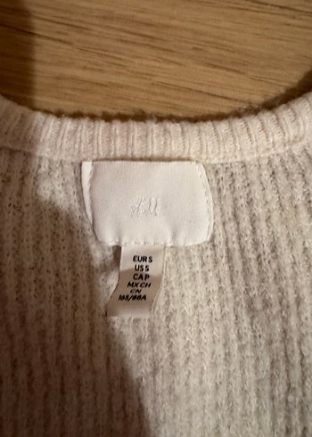 H&M Bej Uzun Kollu Örgü Kadın Triko - Görsel 3