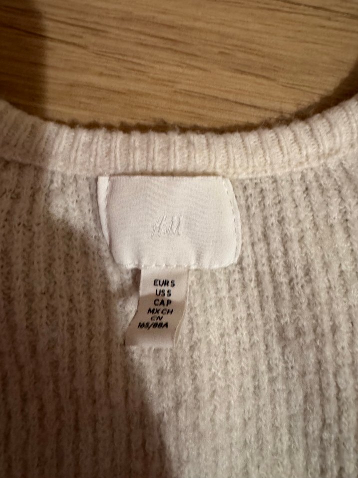 H&M Bej Uzun Kollu Örgü Kadın Triko - Görsel 3