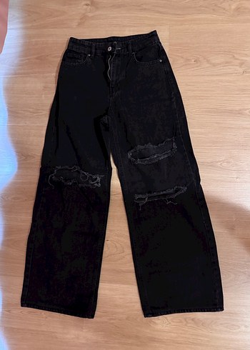 BERSHKA Siyah Kadın Denim Jean Pantolon - Görsel 2