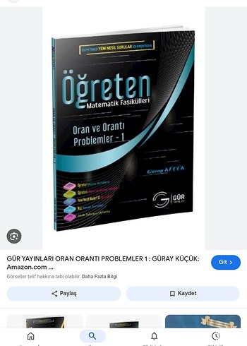 GÜR YAYINLARI Oran Orantı Problemleri 1 Matematik Fasikülü