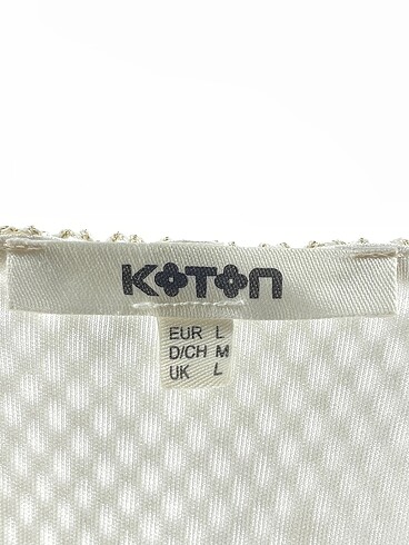 l Beden beyaz Renk Koton Kısa Elbise %70 İndirimli.