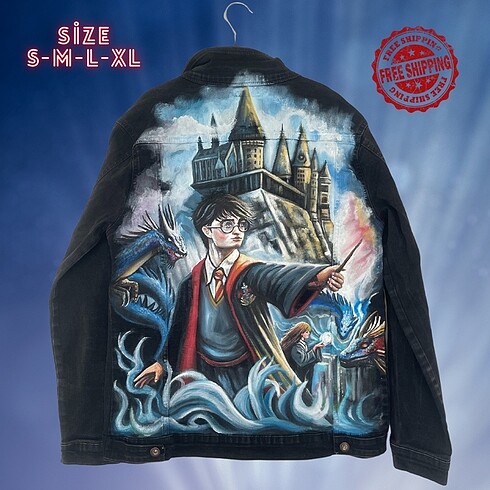 Harry Potter Desenli Tasarım Kotceket