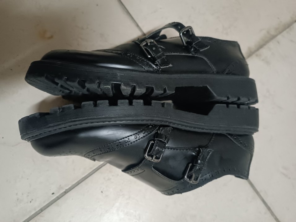 Siyah Deri Tokalı Erkek Özel Ayakkabısı - Görsel 3