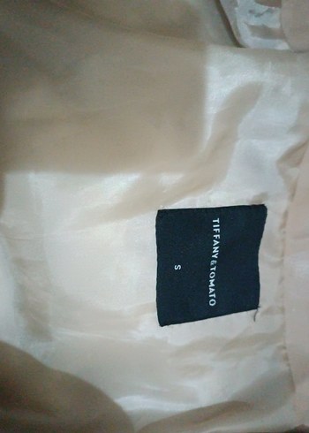 Bej Kapüşonlu Deri Kadın Kışlık mont - Görsel 6