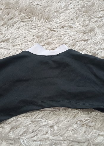 xs Beden Fermuarlı Siyah Baskılı Ceket