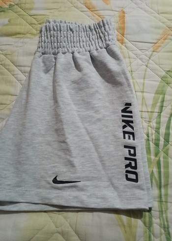 s Beden Gri Kadın Mini Spor Şort Elastik Bel