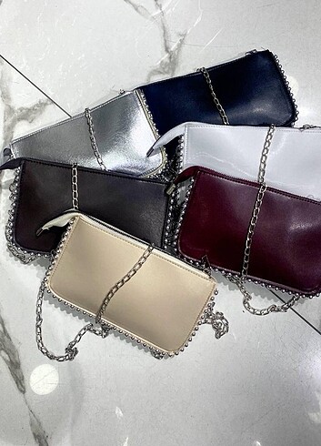 Zara model boncuk çanta 