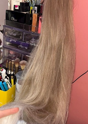 Sarışın Kadın takma saç peruk 90cm - Görsel 2