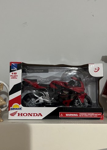 Kırmızı Honda Oyuncak Motosiklet 1:12 Ölçek