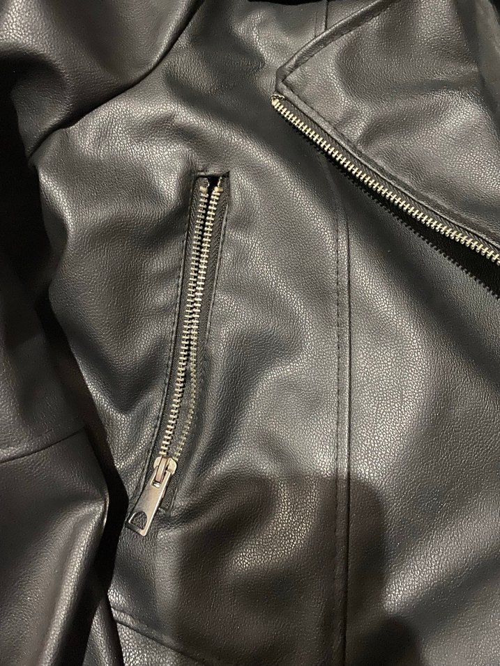 Bomber deri ceket - Görsel 2