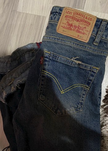 Levis Levi S 501 Vintage Mavi Denim Jean