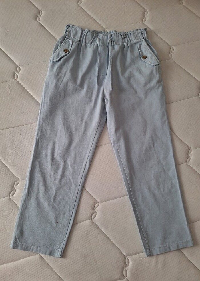 Hamile pantolonu 42 beden ?? havuc kesim buz mavisi ???? - Görsel 4