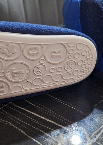 Erkek Çocuk Renkli Nakışlı Mavi Sıcak Ev Terliği - Görsel 2