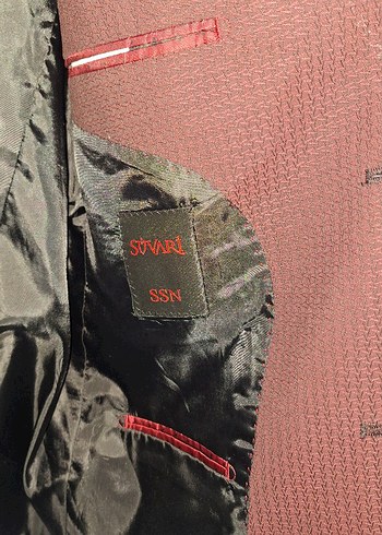 Bordo Erkek ceket - Görsel 2