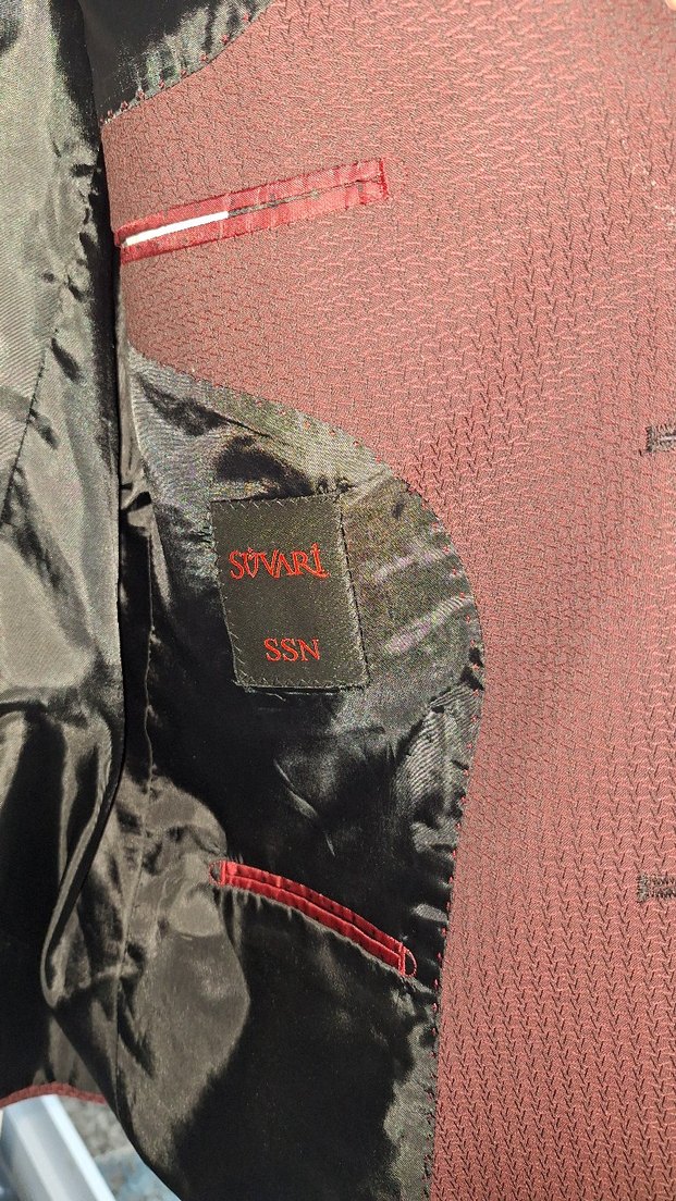 Bordo Erkek ceket - Görsel 2