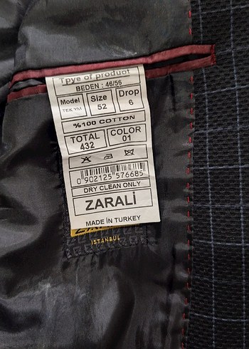 Düğmeli Klasik Kesim Gri Ekose Erkek Ceket - Görsel 3