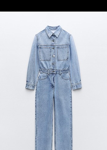 ZARA 
Kadın Kot Tulum - Görsel 4