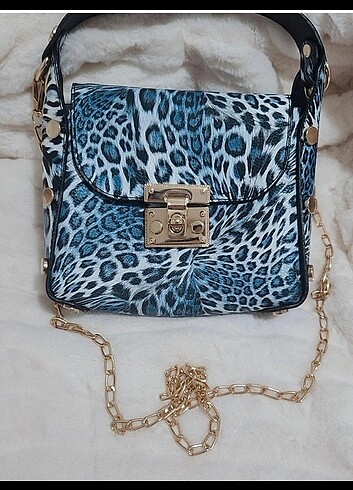 Leopar baget çanta 