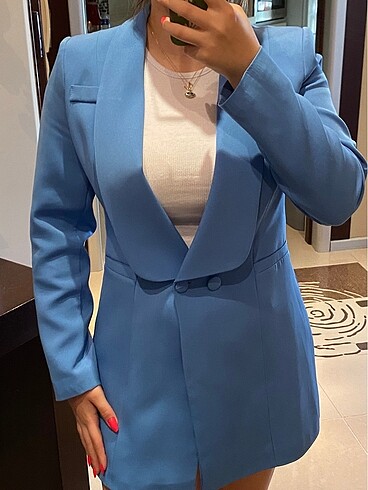 Mavi Blazer Ceket