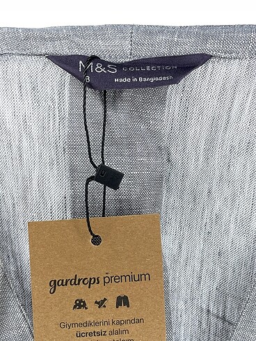 40 Beden gri Renk Marks & Spencer Uzun Elbise %70 İndirimli.