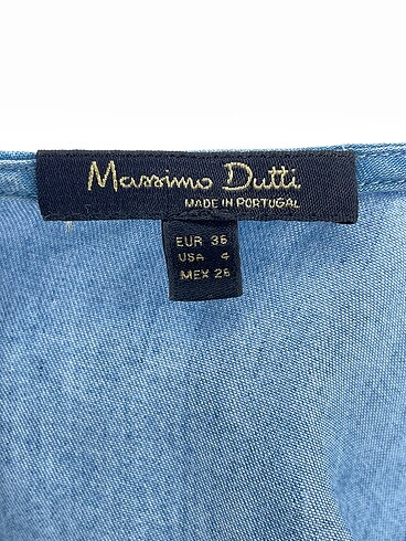 36 Beden mavi Renk Massimo Dutti Bluz %70 İndirimli.