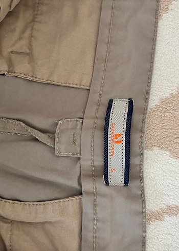 40 Beden Bej Keten Erkek Pantolon
