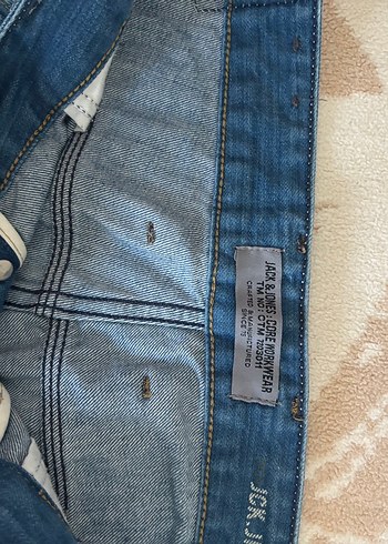36 Beden Mavi Fermuarlı Erkek Denim Pantolon