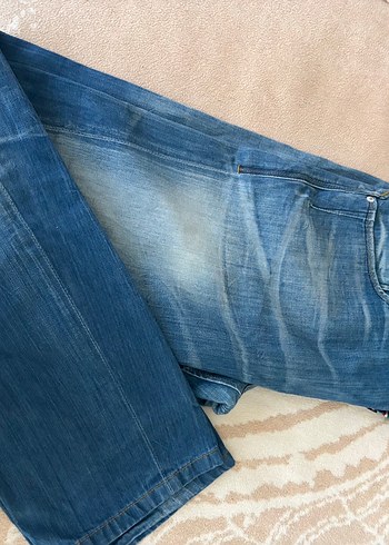Jack Wolfskin Mavi Fermuarlı Erkek Denim Pantolon