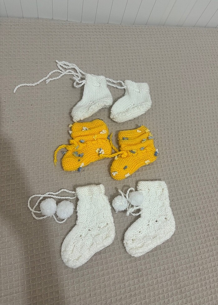 Örgü bebek patikleri - Görsel 2