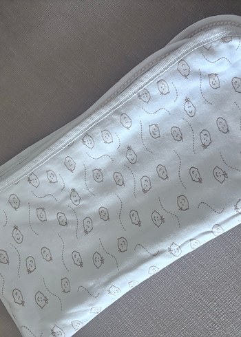 Beyaz Pamuklu Bebek Battaniyesi - Görsel 2