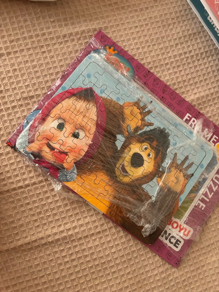 Renkli Pastel Çerçeveli Çocuk Yapbozu - Görsel 2