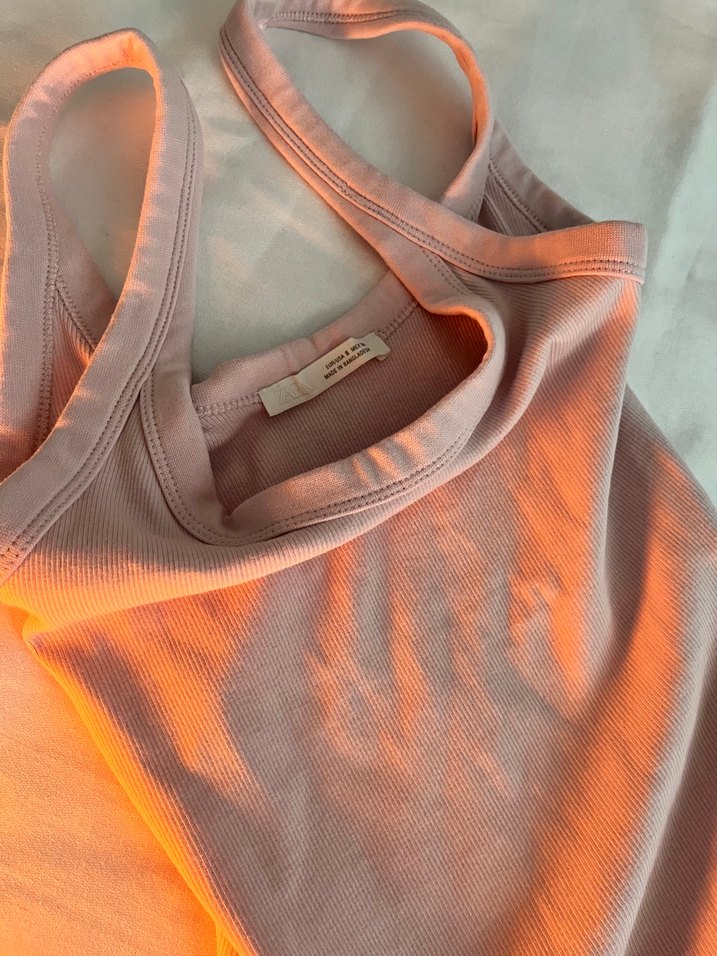 Zara Viral Fitilli Toz Pembe Body  S Beden - Görsel 2