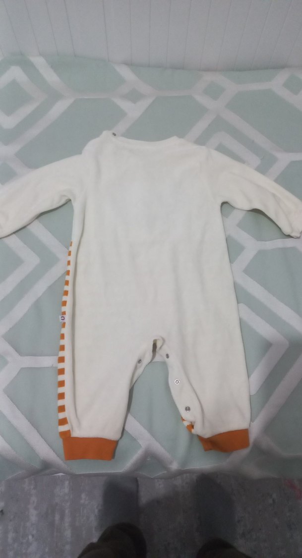 Uzun Kollu kadife Renkli Erkek Bebek Tulum - Görsel 4