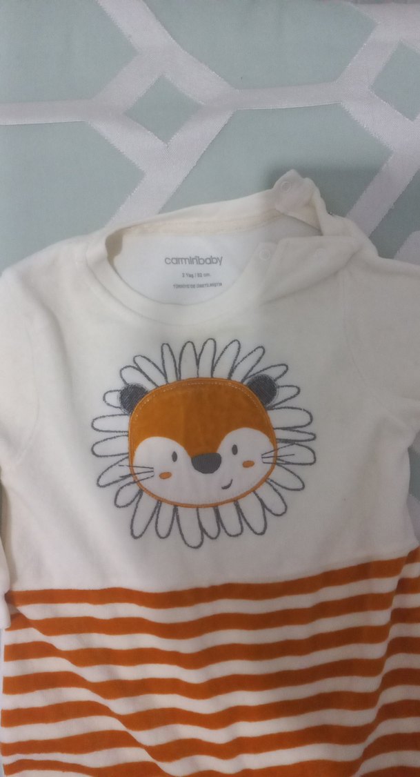 Uzun Kollu kadife Renkli Erkek Bebek Tulum - Görsel 2