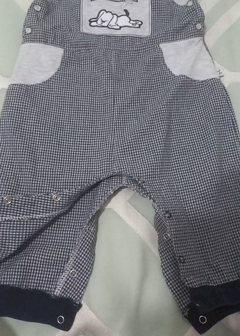 Erkek Çocuk Gri Askılı Tulum - Görsel 3