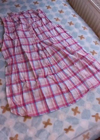 Pembe Ekoseli Hamile ve Emzirme Bluz - Görsel 3