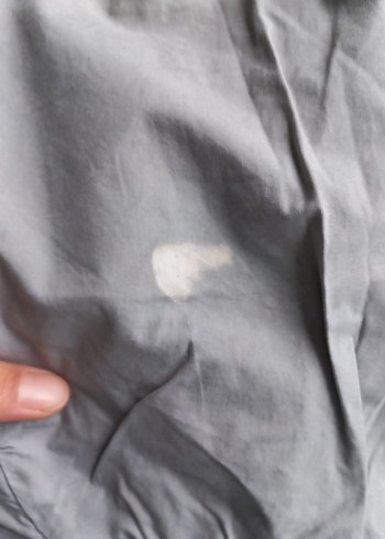 Gri Keten Mini Rahat Kesim Kadın Bermuda - Görsel 5