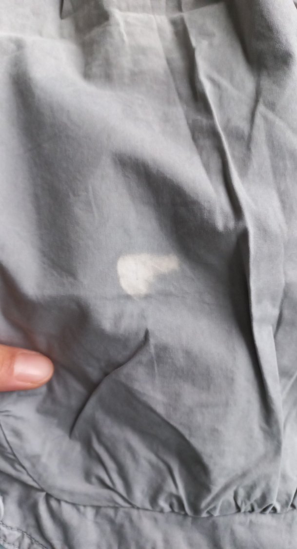 Gri Keten Mini Rahat Kesim Kadın Bermuda - Görsel 5