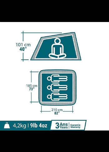3 kişilik çadır - Görsel 5