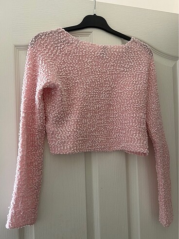 H&M H&M crop kazak uçuk pembe