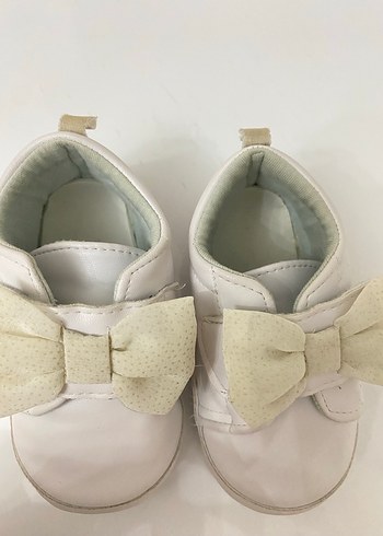 Kız Bebek Beyaz İlk Adım Ayakkabısı - Görsel 2