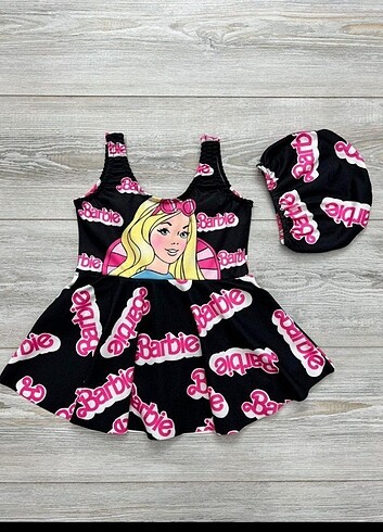 Barbie Kız Çocuk Boneli Mayo