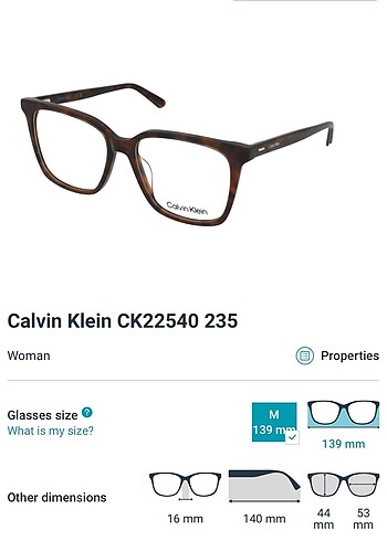 Calvin Klein Calvin Klein Optik Gözlük CK22540 235
