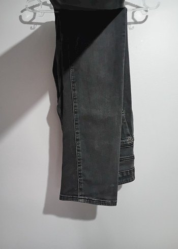 Erkek Siyah Denim Kemerli Jean - Görsel 3